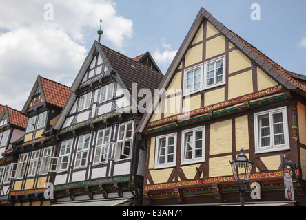 Les bâtiments à ossature bois sur Zöllnerstrasse, Celle, Basse-Saxe, Allemagne Banque D'Images