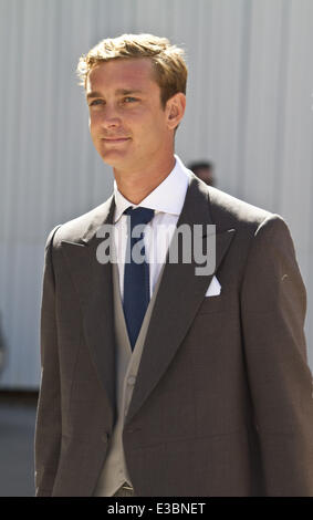 Le mariage du Prince Félix de Luxembourg et Claire Lademacher à la Basilique Sainte Marie-Madeleine avec : Pierre Casiraghi Où : Saint Maximin, France Quand : 21 août 2013 Banque D'Images