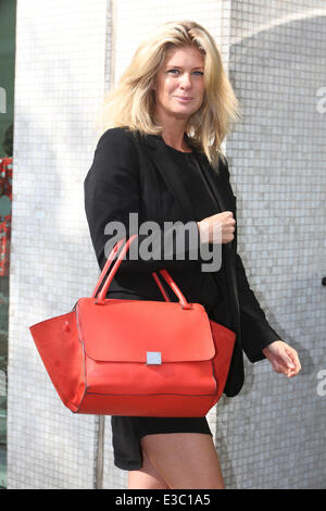 Célébrités à l'ITV studios comprend : Rachel Hunter Où : London, Royaume-Uni Quand : 24 août 2013 Banque D'Images