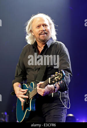 Barry Gibb effectuant à la Manchester Arena avec : Barry Gibb où : Manchester, Royaume-Uni Quand : 29 août 2013 Banque D'Images
