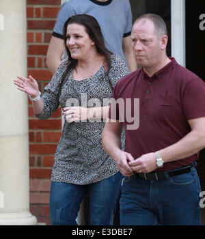 Sam Bailey quitte le finaliste de X Factor's house comprend : Sam Bailey Où : London, Royaume-Uni Quand : 08 Oct 2013 Banque D'Images