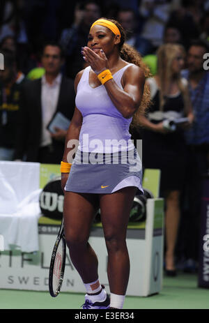 TEB BNP Paribas WTA Championships JOUR 1 match entre Serena Williams et Angelique Kerber des USA de l'Allemagne à la Sinan Erdem Dome le 22 octobre 2013 à Istanbul, Turquie. Sur la photo : Serena Williams, de l'USA. Où : Istanbul, Turquie Quand : 22 Oct 2013 Banque D'Images