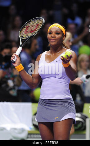 TEB BNP Paribas WTA Championships JOUR 1 match entre Serena Williams et Angelique Kerber des USA de l'Allemagne à la Sinan Erdem Dome le 22 octobre 2013 à Istanbul, Turquie. Sur la photo : Serena Williams, de l'USA. Où : Istanbul, Turquie Quand : 22 Oct 2013 Banque D'Images