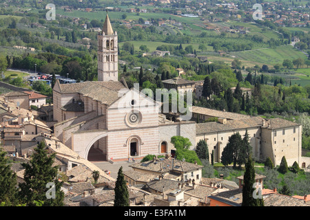 La Cathédrale de sainte Claire d'Assise, Italie Banque D'Images