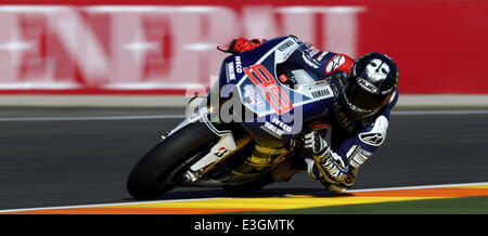 Moto2 GP Valence - avec la participation de Jorge Lorenzo Où : Valence, Espagne Quand : 09 Nov 2013 Banque D'Images