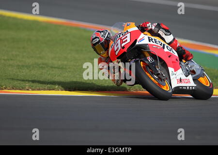 Moto2 GP Valence - Avec : Marc MARQUEZ Où : Valence, Espagne Quand : 10 Nov 2013 Banque D'Images