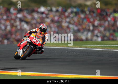 Moto2 GP Valence - Avec : Marc MARQUEZ Où : Valence, Espagne Quand : 10 Nov 2013 Banque D'Images