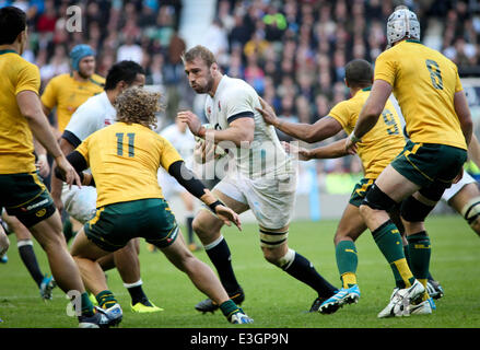 QBE International : l'Angleterre contre l'Australie à Twickenham en vedette : Chris Robshaw Où : London, Royaume-Uni Quand : 02 Nov 2013 Banque D'Images