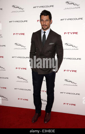 Assister à des célébrités Introduction à la nouvelle Jaguar F-TYPE coupé - Voiture plus dynamique à révéler Raleigh Studios Playa Vista à Playa Vista avec : David Gandy Où : Los Angeles, California, United States Quand : 20 Nov 2013 Banque D'Images