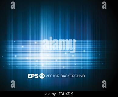 Résumé L'effet de lumière bleue haute technologie historique Illustration de Vecteur