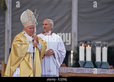 Le pape Jean Paul II Banque D'Images