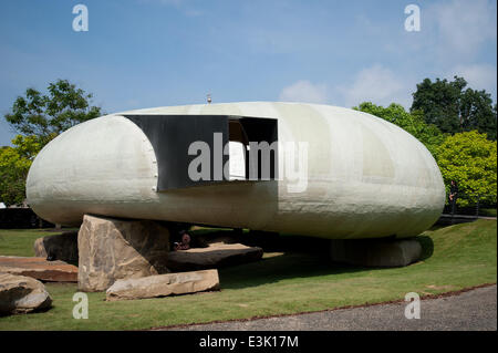 Londres, Royaume-Uni. 24 Juin, 2014. Galerie Serpentine Pavillon d'été conçu par l'architecte chilien Smiljan Radic - aperçu de presse tenue à Kensington Gardens, le mardi, 24 juin 2014. Credit : Heloise/Alamy Live News Banque D'Images