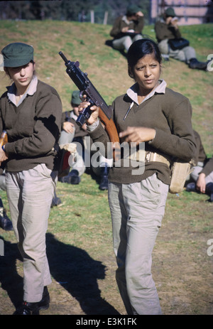 Les femmes soldats israéliennes,70's Banque D'Images