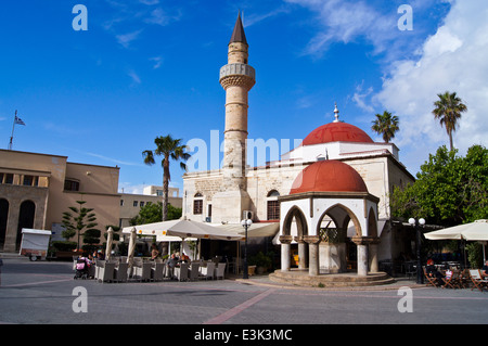 Mosquée Ibrahim Defterdar, Place Eleftherias, Kos Town, Kos, Grèce Banque D'Images