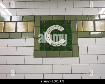 Station de métro Canal Street, New York, USA Banque D'Images