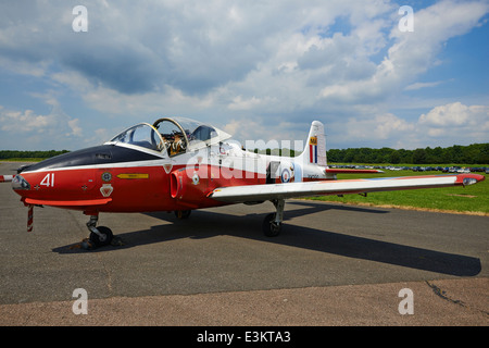 BAC Jet Provost T5 un avion d'entraînement de la RAF construit en 1969 l'Aérodrome de Bruntingthorpe Leicestershire UK Banque D'Images