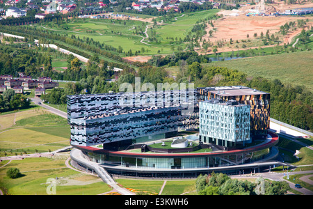 Vue aérienne du centre d'Innovation de Skolkovo sur près de Moscou, Russie Banque D'Images