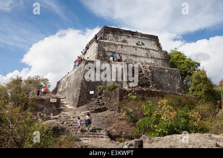 Pyramide d'El Tepozteco - Tepoztlán, Morelos, Mexique Banque D'Images