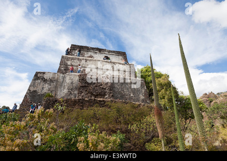 Pyramide d'El Tepozteco - Tepoztlán, Morelos, Mexique Banque D'Images