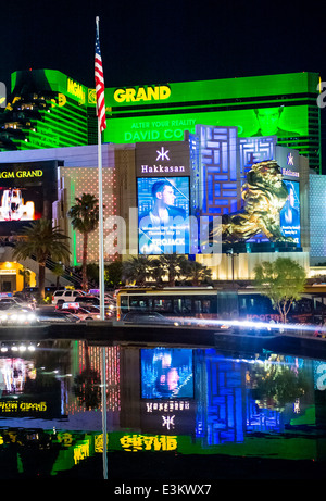 MGM hotel et casino à Las Vegas. Banque D'Images