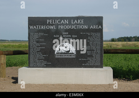 Inscrivez-WPA Pelican Lake Banque D'Images