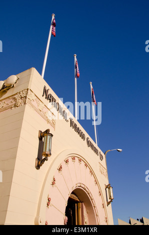 Nouvelle Zélande, île du Nord, Napier. Ville historique connue comme capitale de l'Art Déco du Monde. Édifice de la National Tobacco Company. Banque D'Images