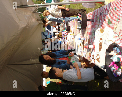 Necedah tente enfants Festival Banque D'Images