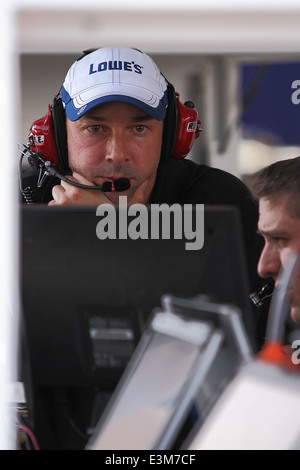 AVONDALE, Arizona - OCT 5 : chef de l'équipe de Chad Knaus NASCAR Sprint Cup lors d'une séance de test track le 5 octobre, 2011 à PIR Banque D'Images