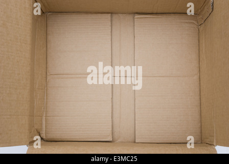 Fond d'un carton ondulé Banque D'Images