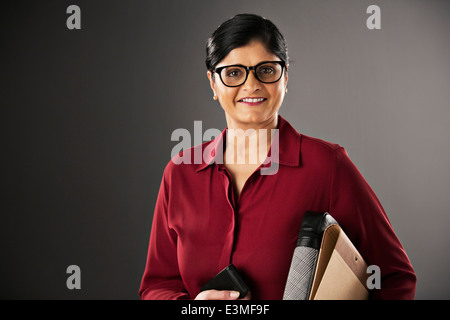 Portrait of smiling businesswoman Banque D'Images