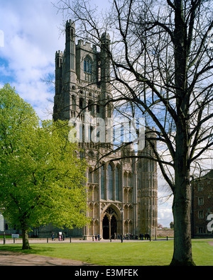 Tour Ouest Cathédrale d'Ely Cambridgeshire Banque D'Images