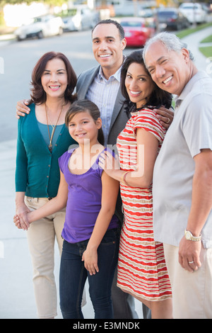 Portrait of happy family Banque D'Images