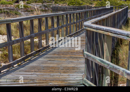 Promenade à Por el Parque Regional de las Salinas y Arenales de San, Pedr, Espagne, San Pedro del Pinatar Banque D'Images