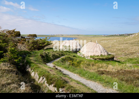 Cours d'eau et chemin de fer Shawbost scandinaves de l'âge et de l'usine historique de four. Isle Of Lewis, Western Isles Hébrides extérieures en Écosse Banque D'Images