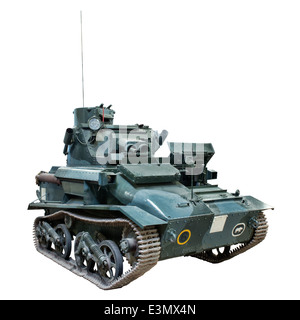 Une coupe d'une armée britannique Vickers Armstrong - char léger Mk IV utilisé pendant la Seconde Guerre mondiale par les forces alliées Banque D'Images