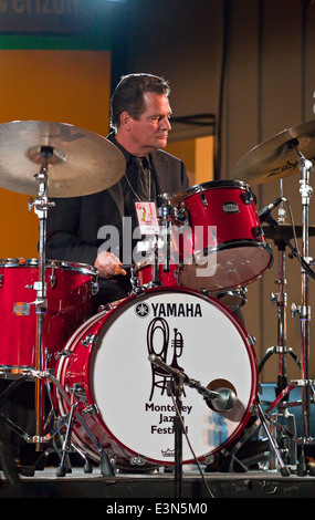 DR. LONNIE SMITH et son trio effectuer dans le Night Club - 2010 Festival de jazz de Monterey, Californie Banque D'Images