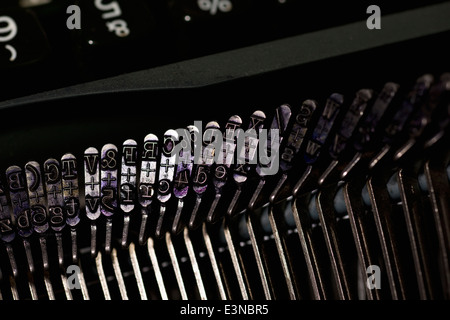 Portrait de touches de machine à écrire Banque D'Images