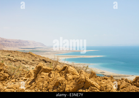 Magnifique photo côte de la Mer Morte , Israël . Banque D'Images