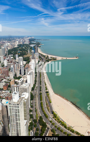 Le lac Michigan, Chicago, Illinois, États-Unis d'Amérique Banque D'Images