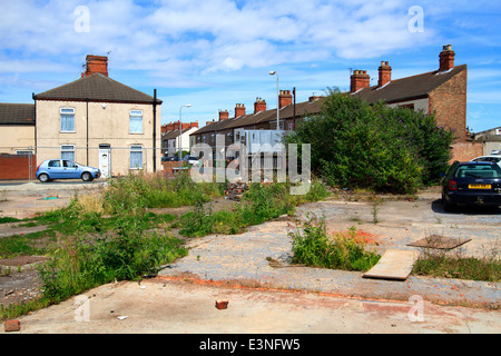 Brown sites. C'est à l'angle de l'Convamore Rd et Ladysmith Rd Grimsby Lincolnshire, Royaume-Uni. Banque D'Images