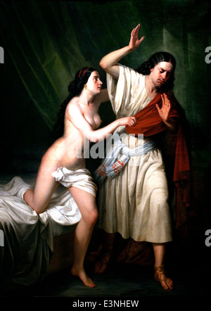 Joseph et la femme de Putiphar par Esquivel Suarez de Urbina, Antonio Maria 1806 - 1857 Espagnol Espagne Banque D'Images