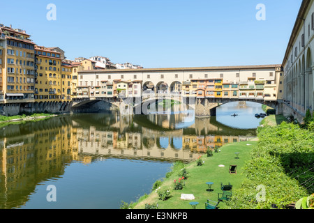 Pont Ponte Veccio Florence Toscane Banque D'Images