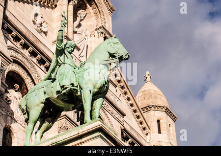 Détails de la façade de Sacré Cœur à Paris, France Banque D'Images