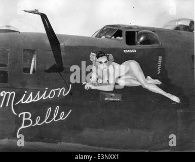 AL237-034 B-24D 42-40389 90 e BG 400BS -Mission Belle- Banque D'Images