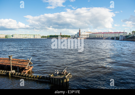 Saint-pétersbourg. Vue sur l'Île Vasilevsky, partie de l'ancien fort Banque D'Images