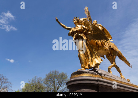 Statue du général Sherman, Grand Army Plaza, NYC Banque D'Images