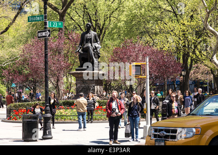 William Henry Seward Sr. Statue, Madison Square Park à 23ème rue et la 5ème Avenue , NEW YORK Banque D'Images