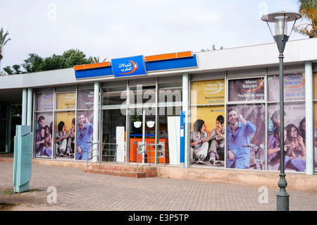 Maroc Telecom shop au Cyber Parc Arsat Moulay Abeslam, Marrakech, Maroc Banque D'Images
