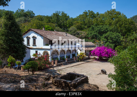 Hacienda San Antonio dans la ville de San Sebastián del Oeste, Jalisco, Mexique. Banque D'Images