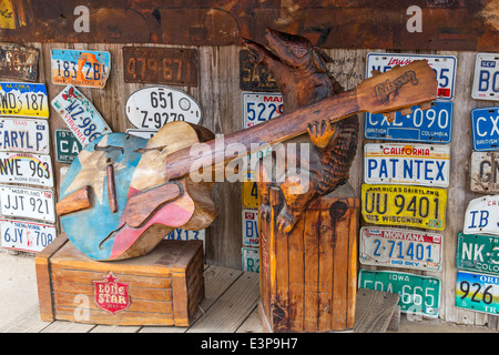 Scène musicale de petite Luckenach, Texas, États-Unis Banque D'Images